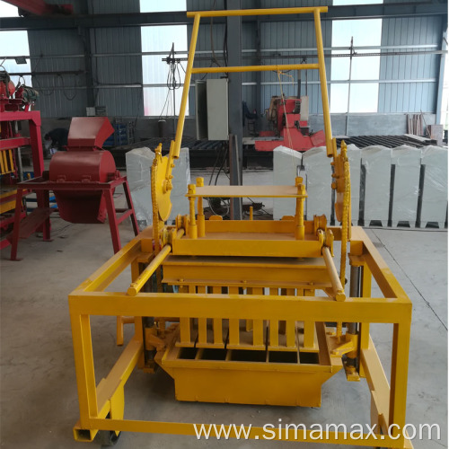 Non-burning blocks manual concrete brick machine